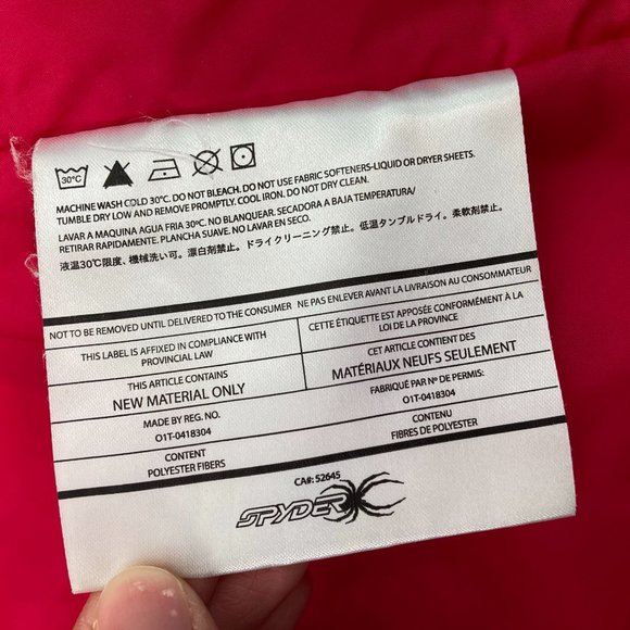 Spyder Unisex Spylon Winter Jacket Full Zip Sz 12 - Picture 8 of 16